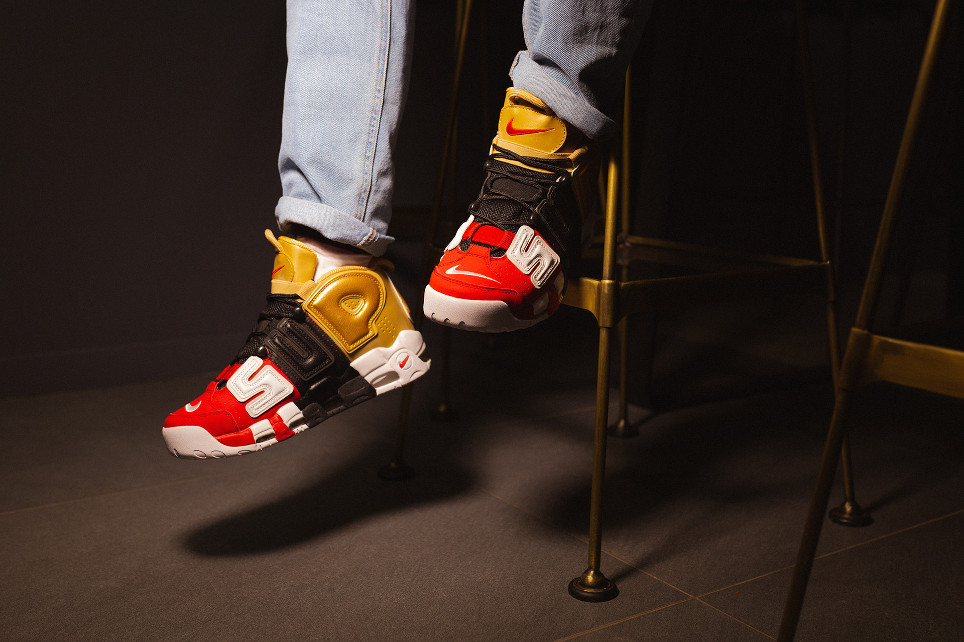 Supreme x Nike Air More Uptempo Tri-color