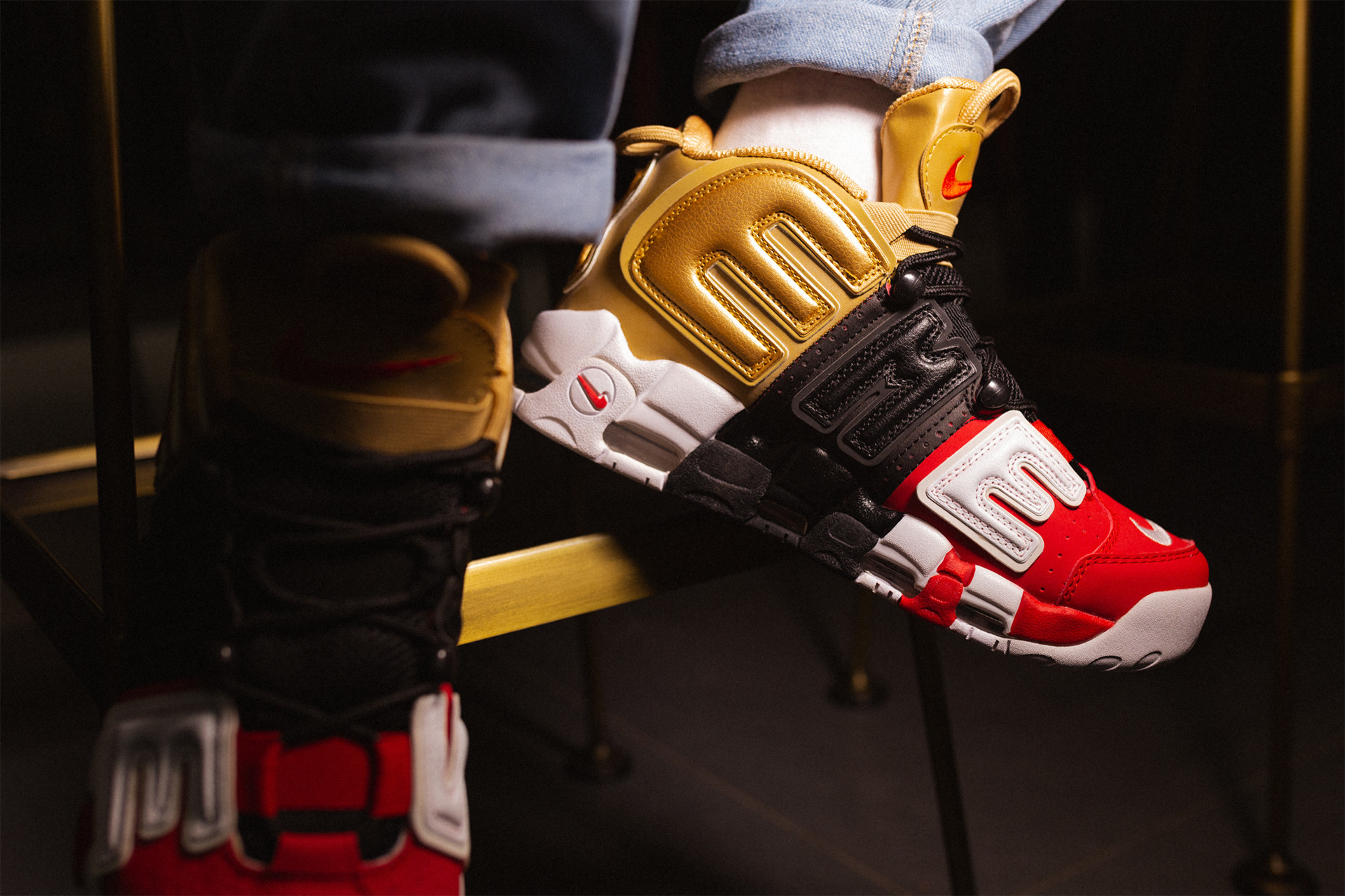 Supreme x Nike Air More Uptempo Tri-color