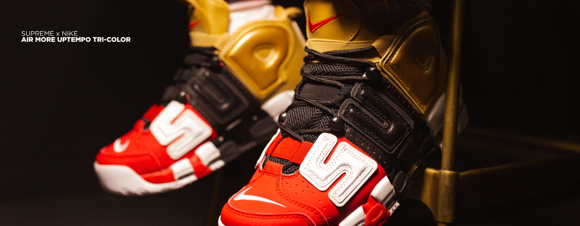 Supreme x Nike Air More Uptempo Tri-color
