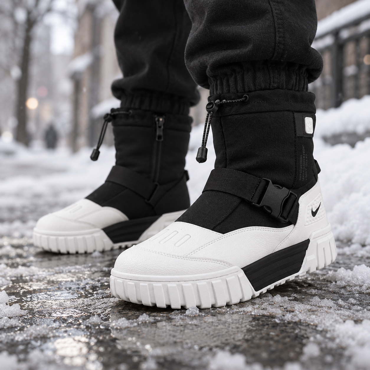 Nike High — крупный план на ноге